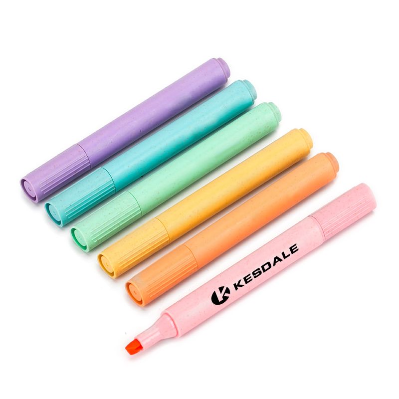 Wheat Straw Highlighter Pen Set