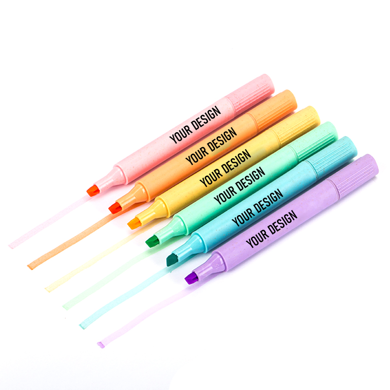 Wheat Straw Highlighter Pen Set1