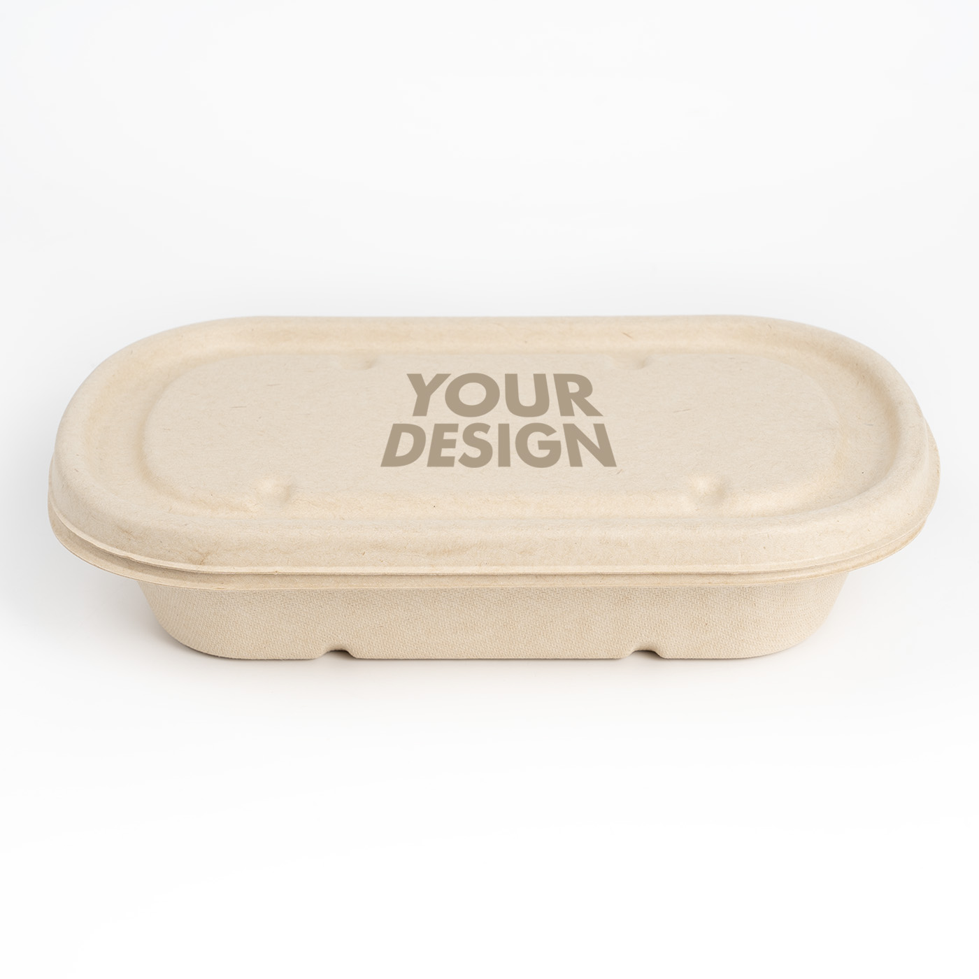 Oval Biodegradable Food Bowl With Lid1