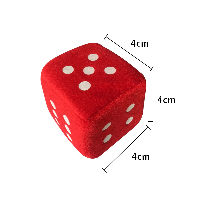 Mini Fuzzy Dice With Suction Cup2