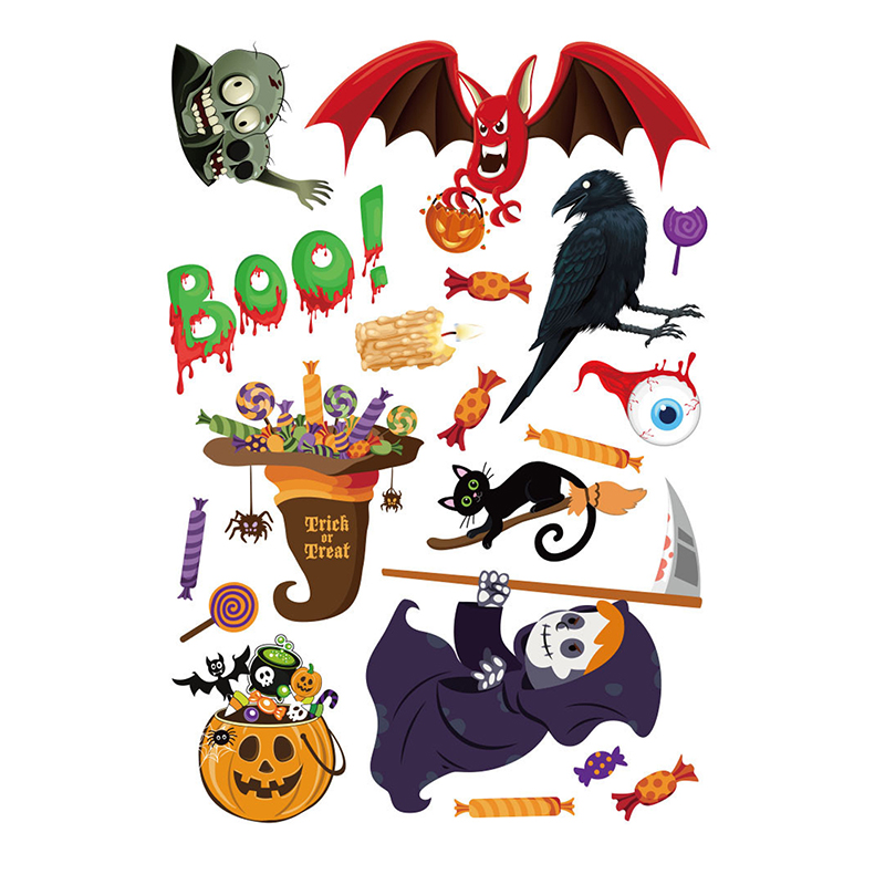 Halloween Window Clings Set1