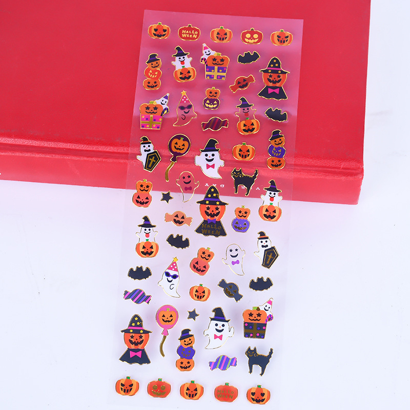 Halloween PVC Clear Cartoon Sticker2