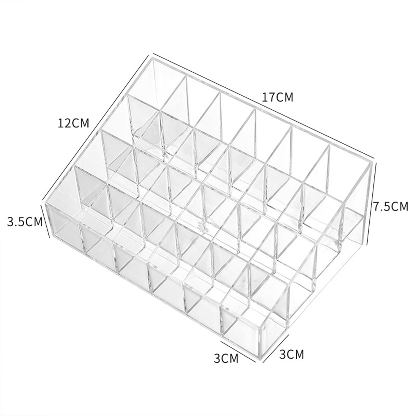 Clear Acrylic Cosmetics Display Stand2