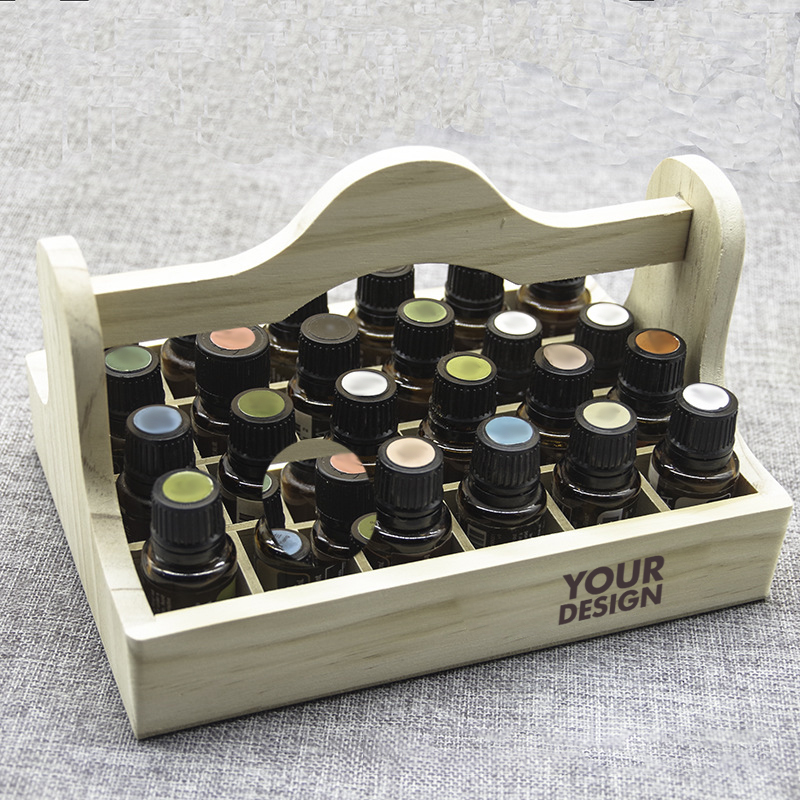 Grid Hand Basket Essential Oil Organizer2