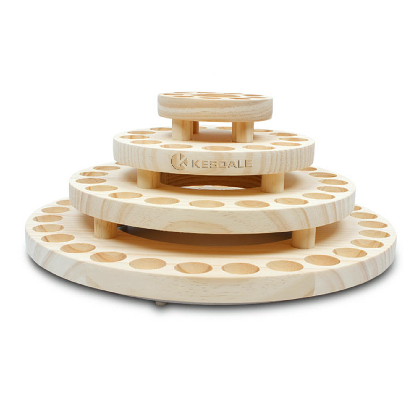 Essential Oil Wooden Storage Carousel