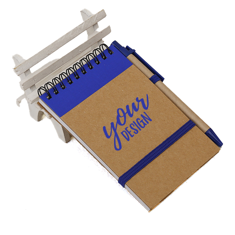 Kraft Paper Spiral Notebook With Pen1