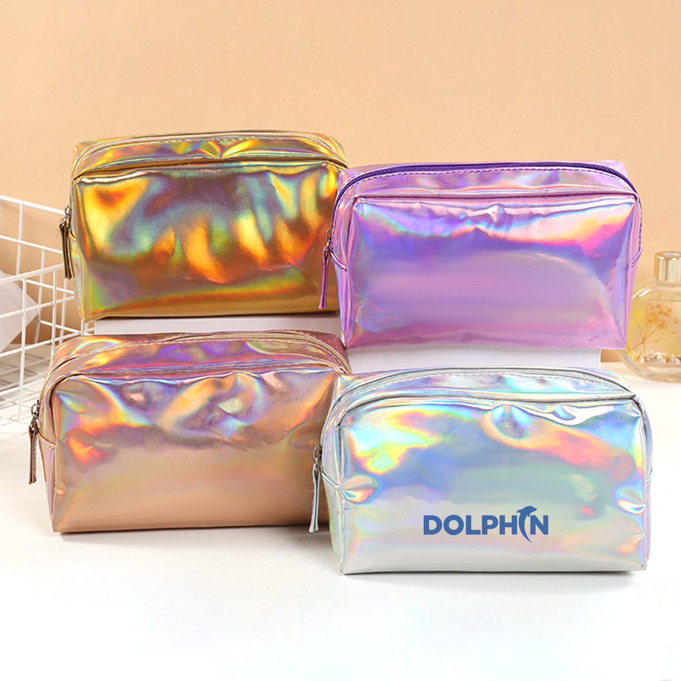 PVC Holographic Makeup Pouch