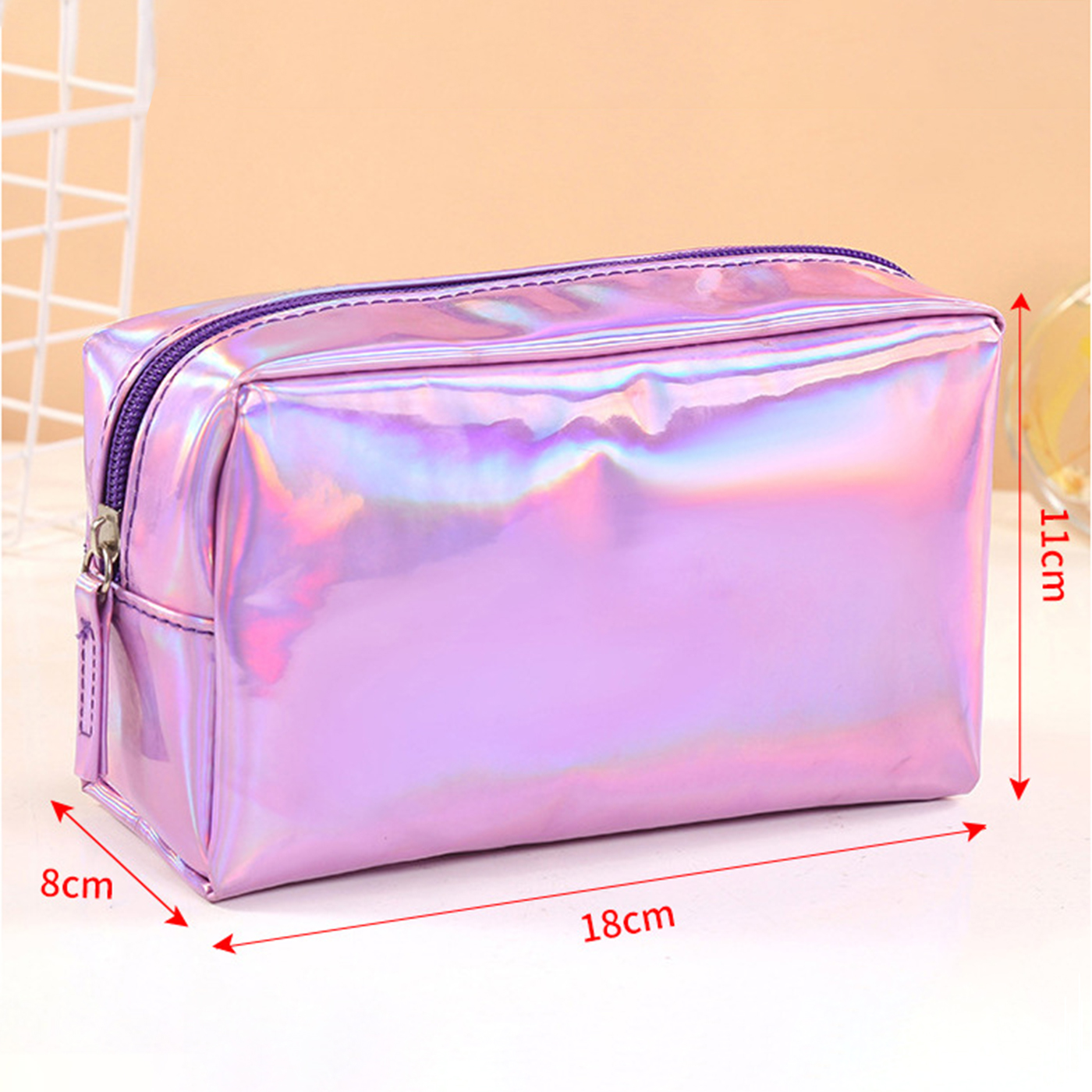 PVC Holographic Makeup Pouch2