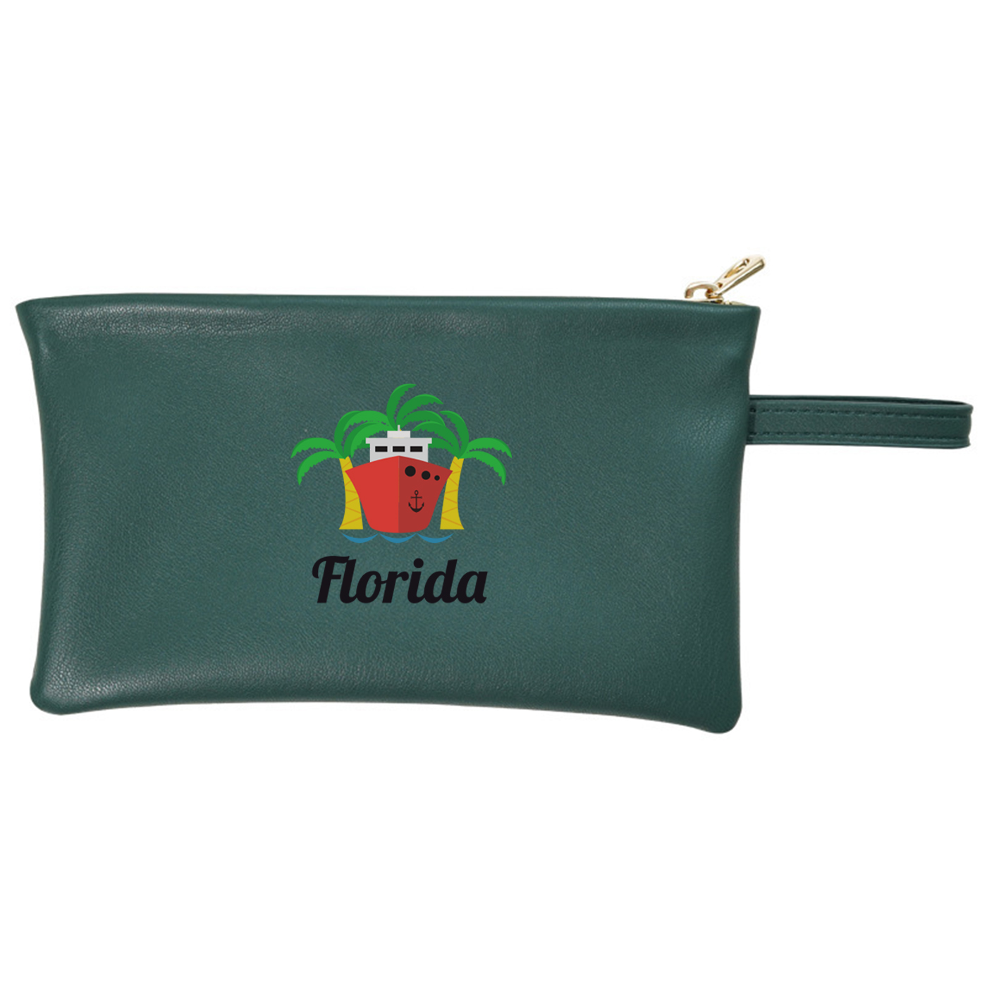 Soft Leather Mini Zippered Pouch