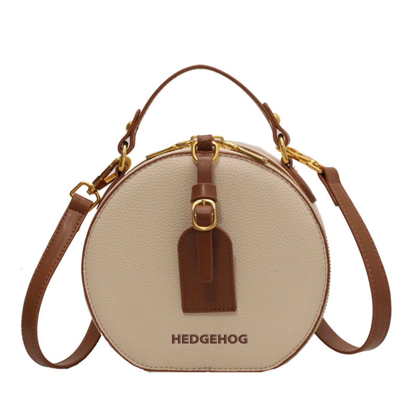 PU Leather Round Crossbody Bag