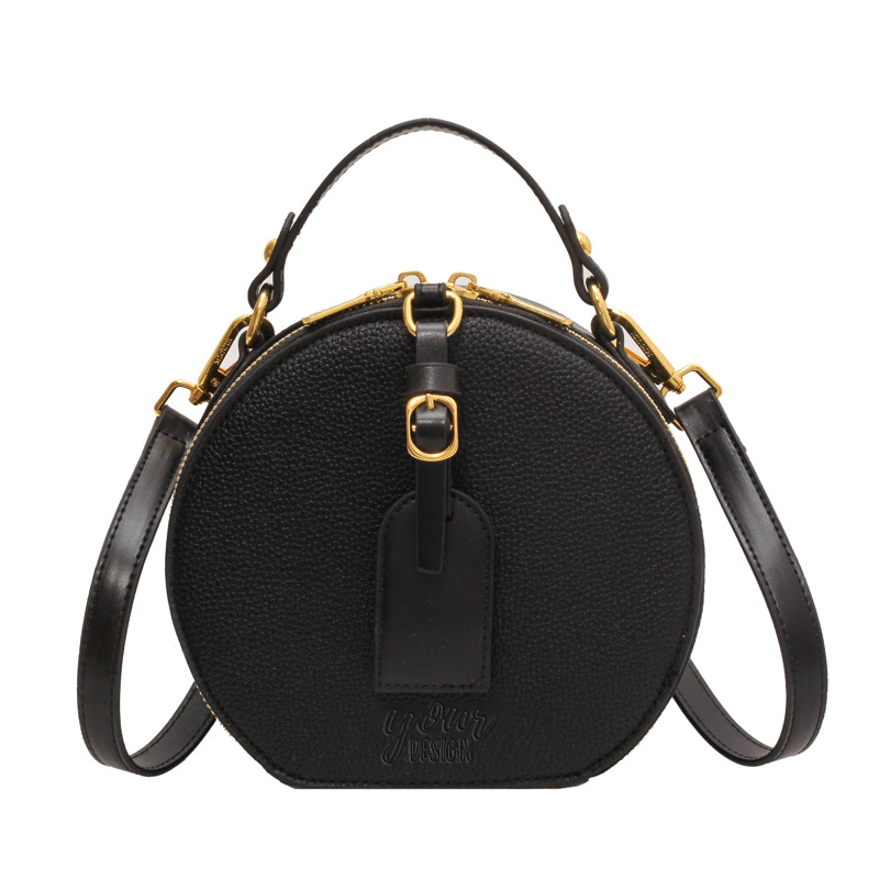 PU Leather Round Crossbody Bag1