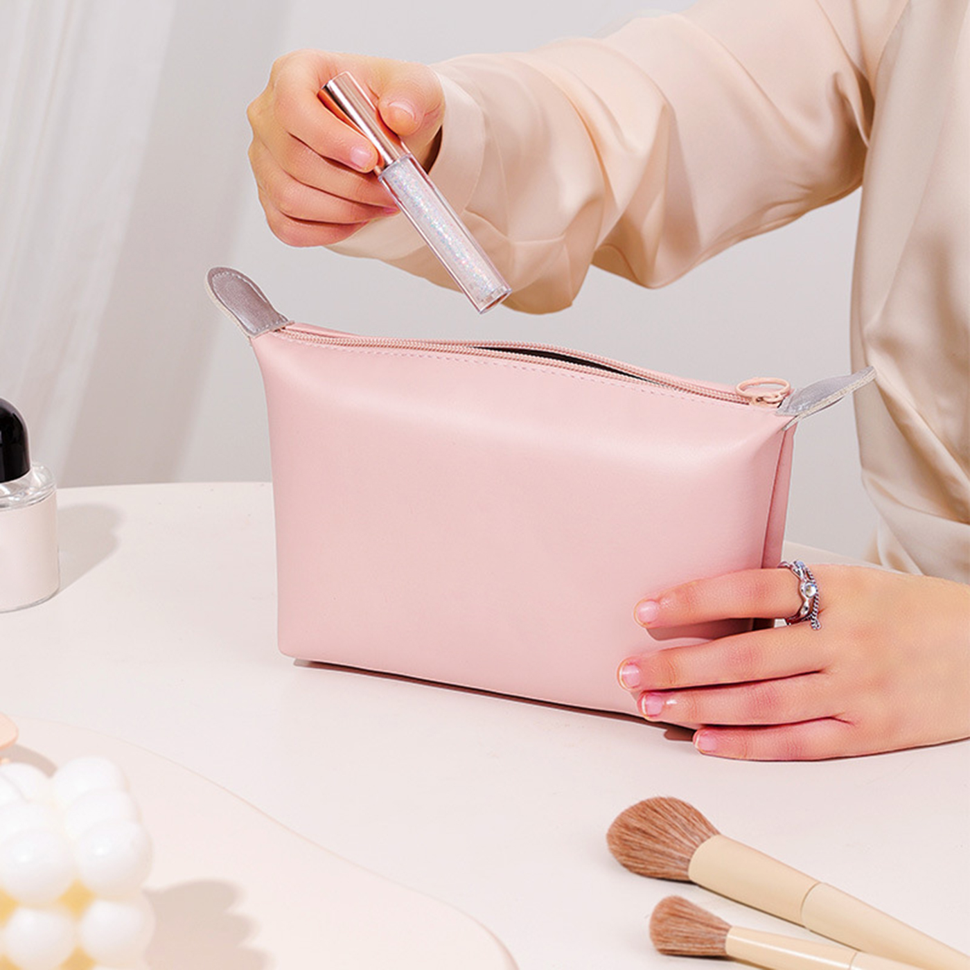 PU Dumpling Cosmetic Bag2