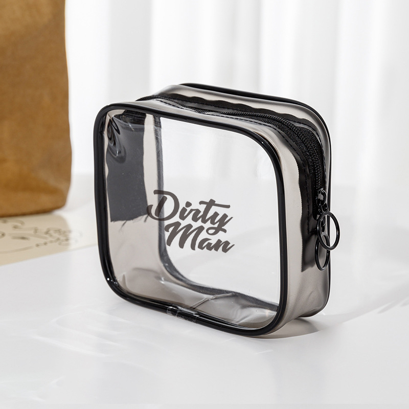 Small Clear PVC Zippered Toiletry Bag