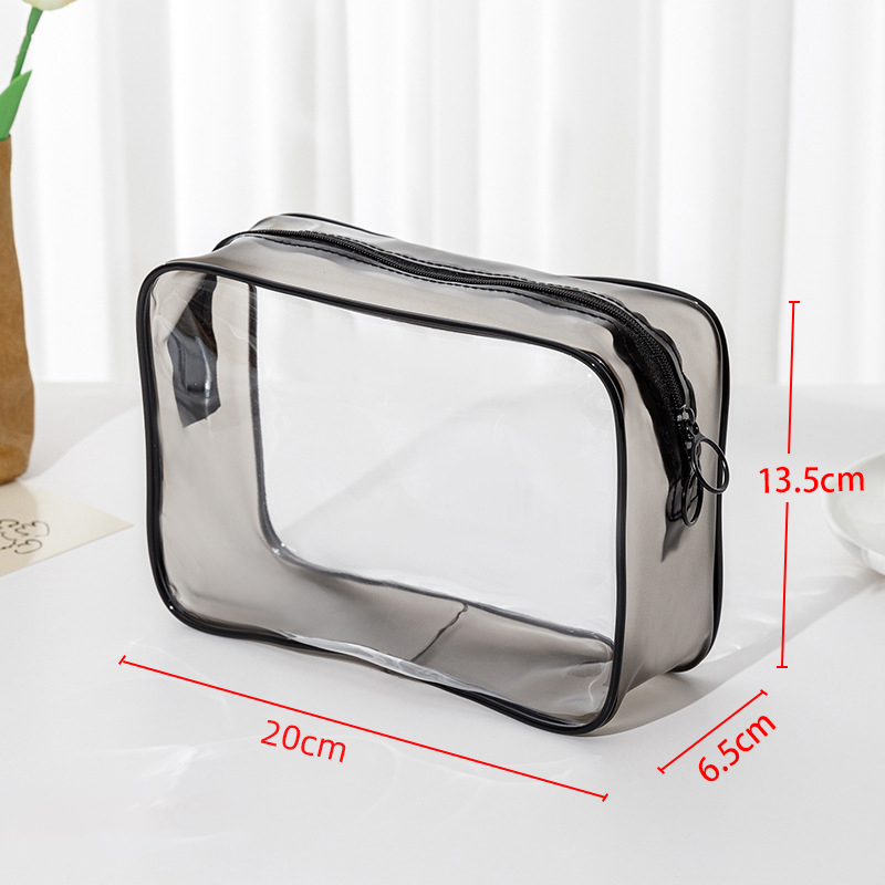 Large Clear PVC Zippered Toiletry Bag2