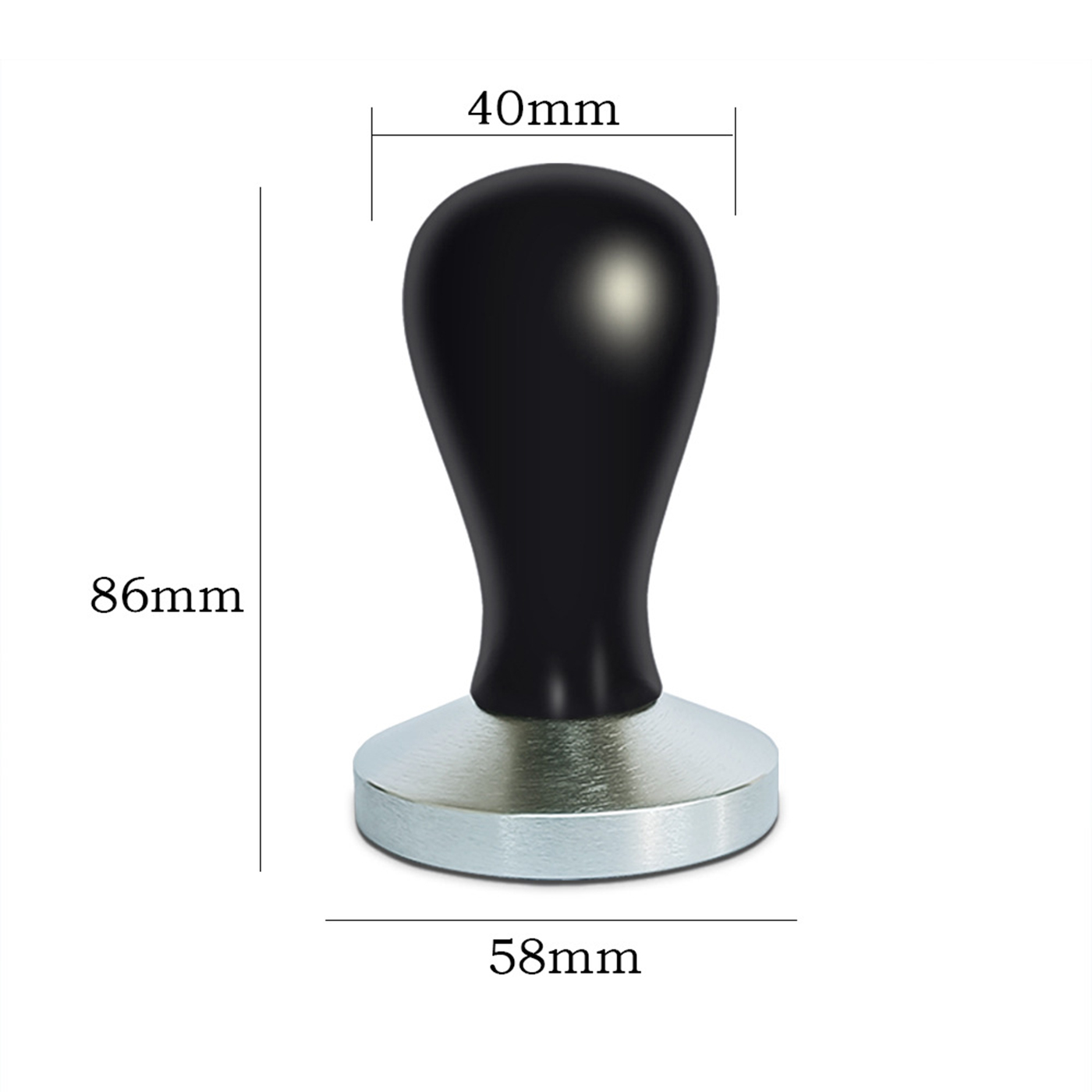Espresso Coffee Tamper With Stainless Steel Flat Base2