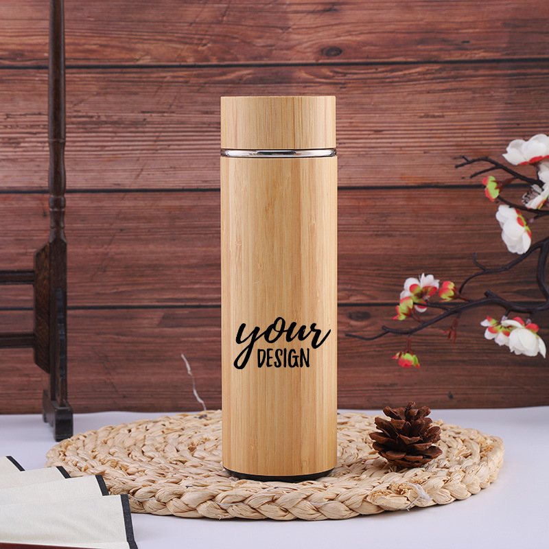 12 oz. Bamboo Insulated Water Bottle1