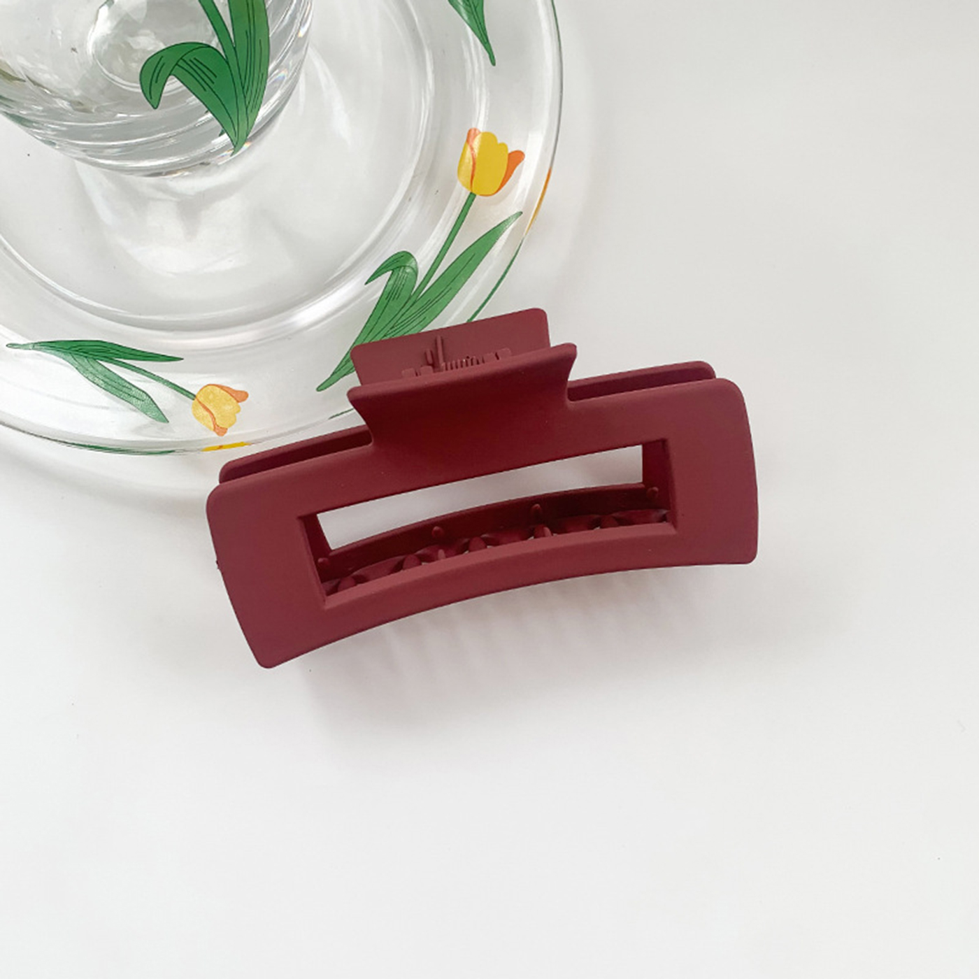 Plastic Square Hair Claw Clip2