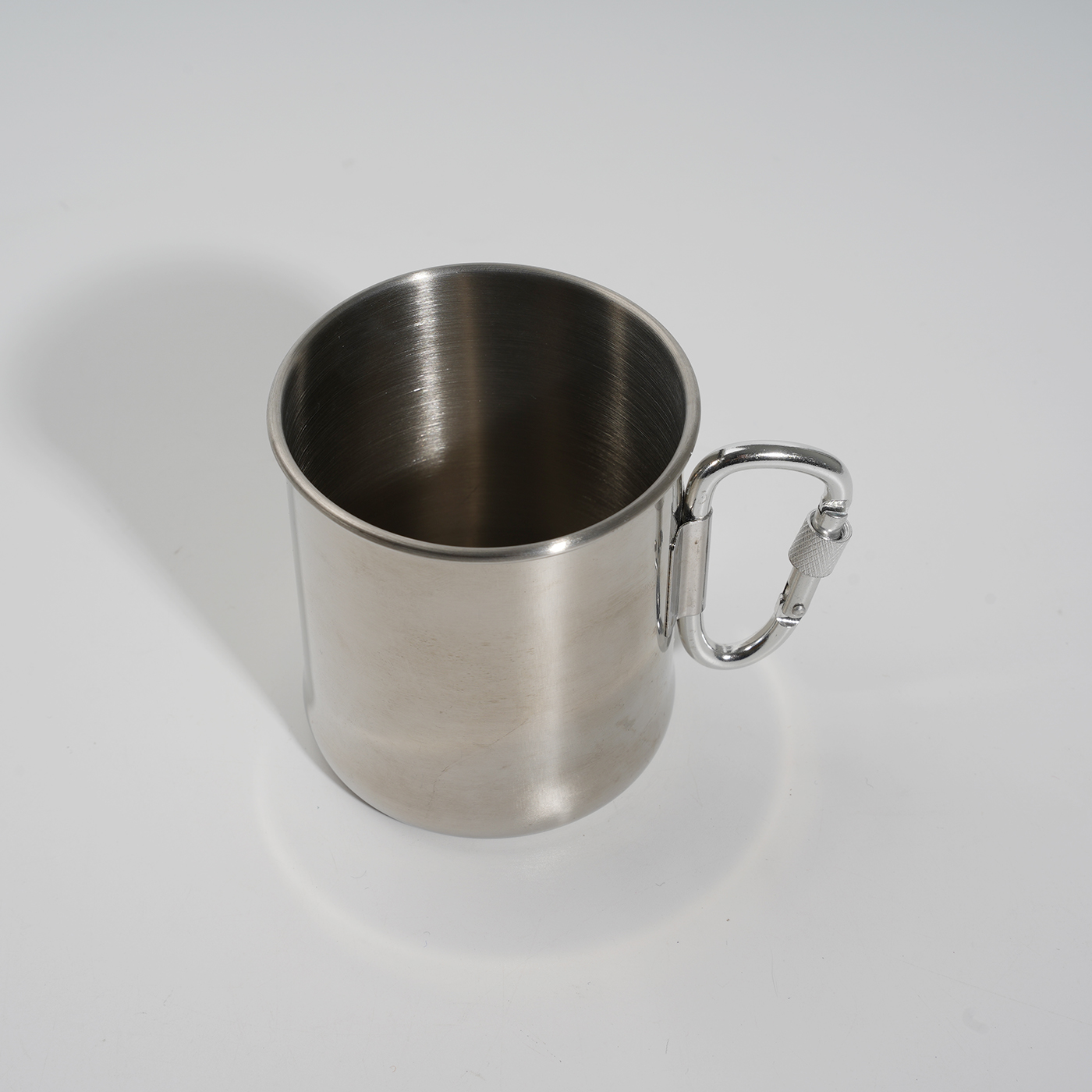Stainless Steel Camping Mug With Carabiner Handle3