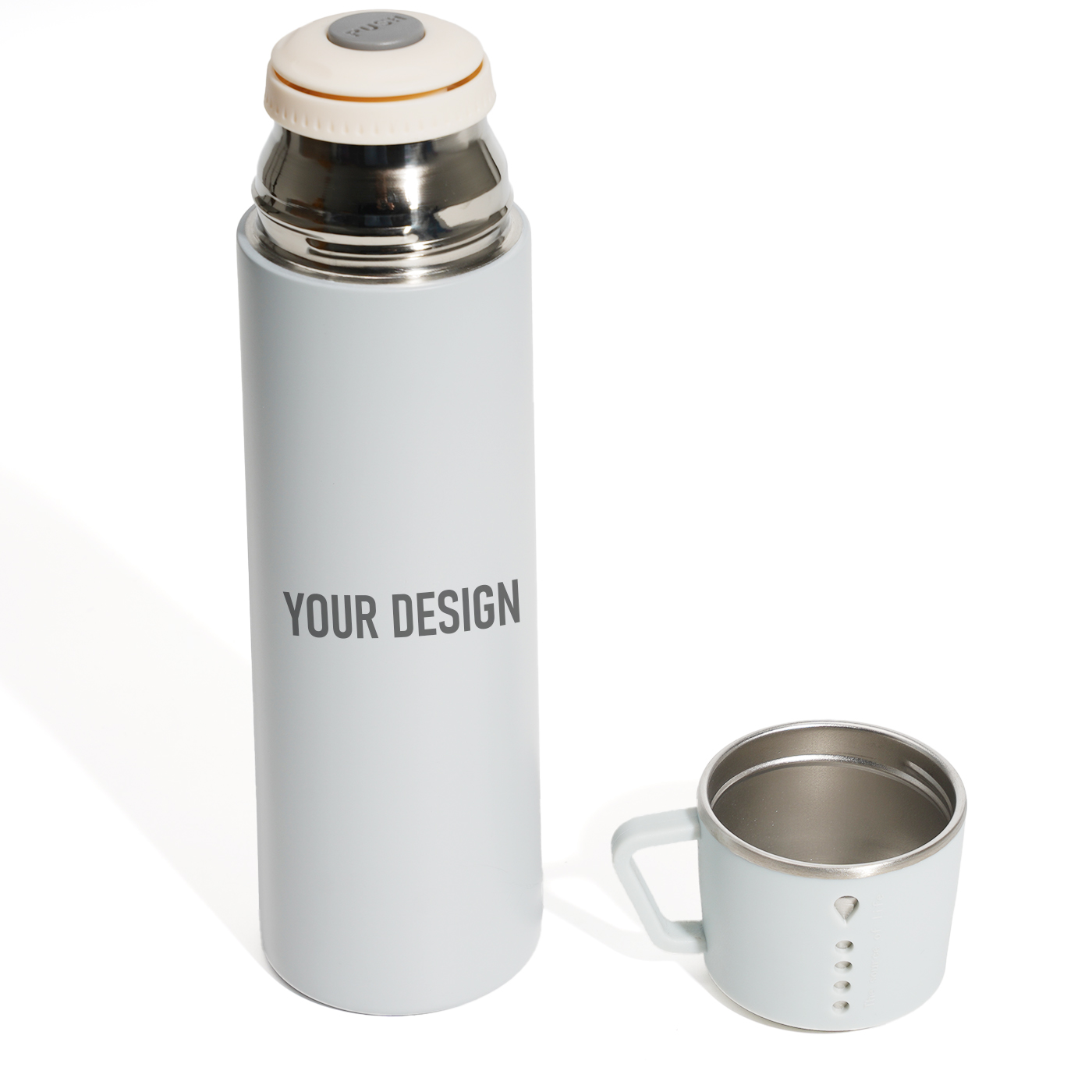 17 oz. Stainless Steel Insulated Bottle With Cup1