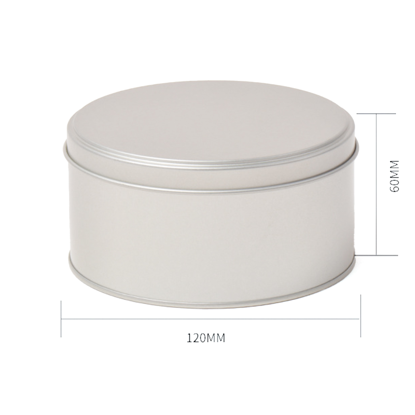 Round Metal Container With Top Lid2