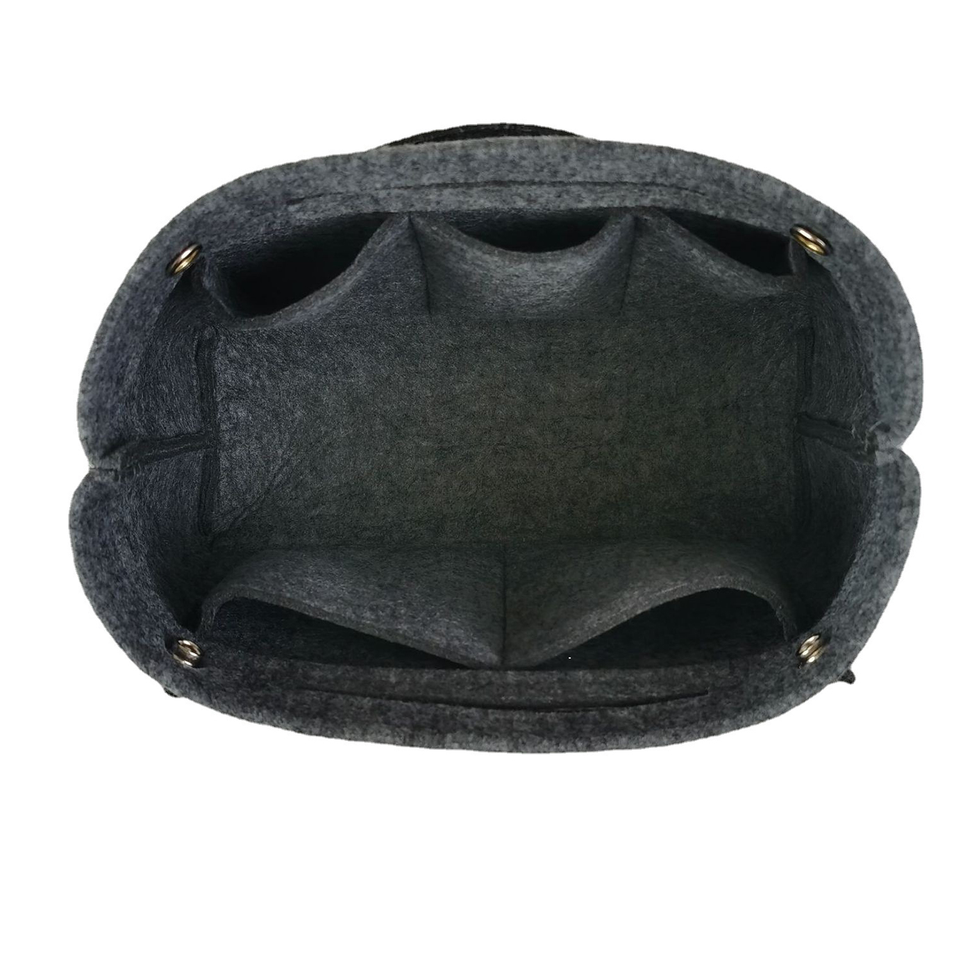 Large Capacity Felt Button Cosmetic Bag2