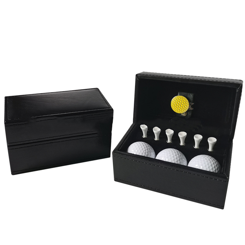 Golf Ball Set With Leather Box1