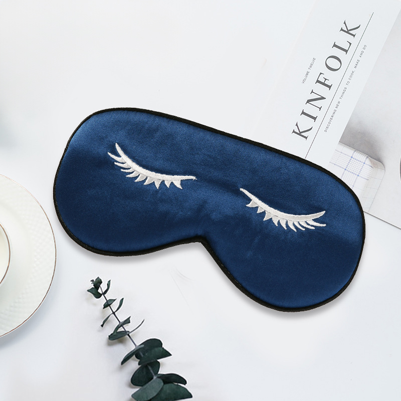 Custom Embroidered Pure Silk Eye Mask2