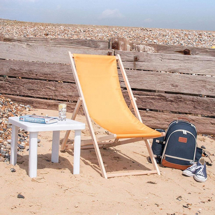 Adjustable Folding Wood Beach Sling Chair2