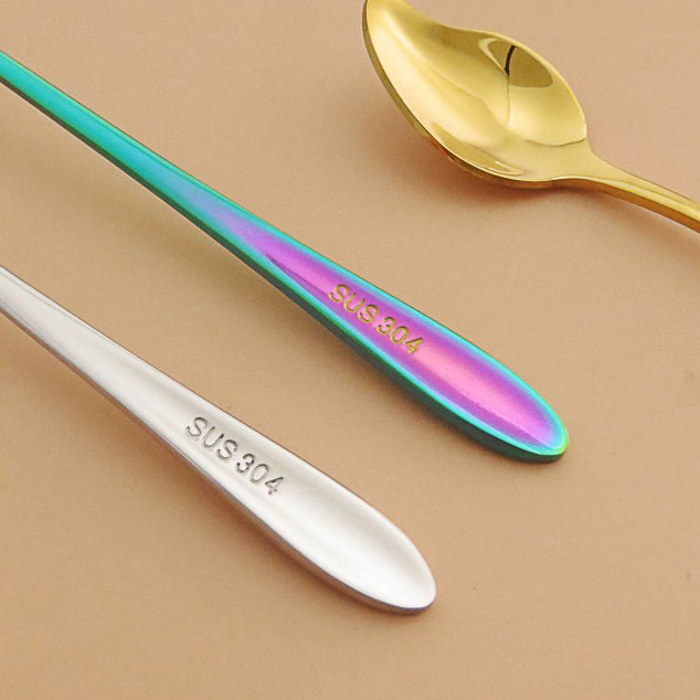 Mango Shape Stainless Steel Mixing Spoon2