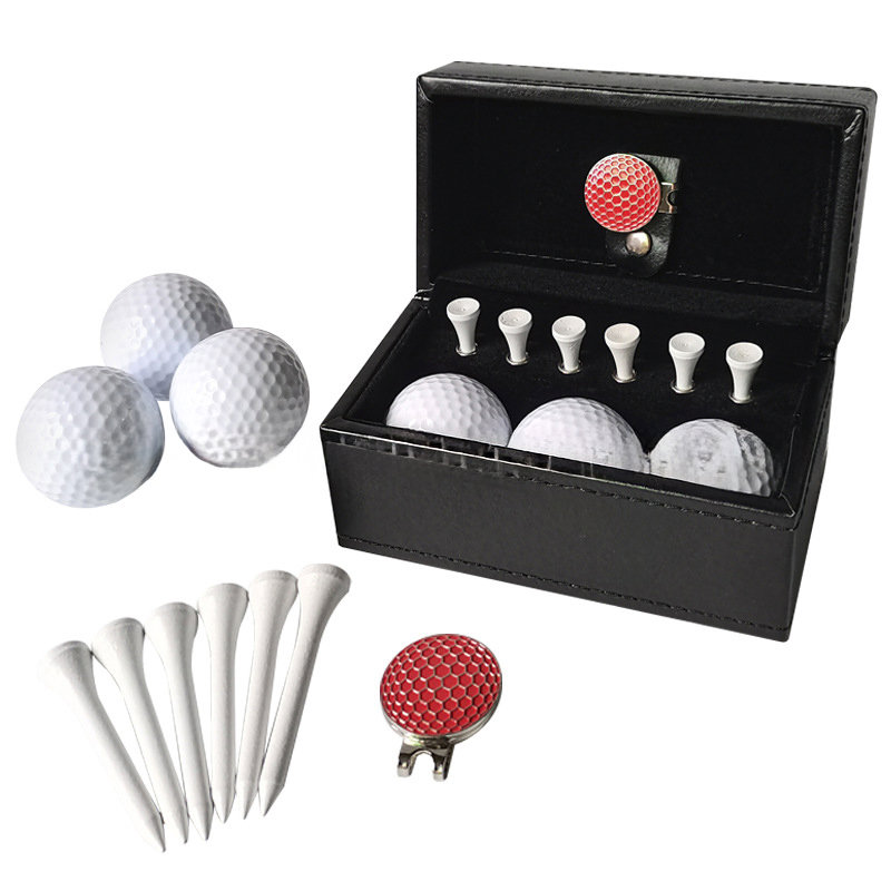 Golf Ball Set With Leather Box2