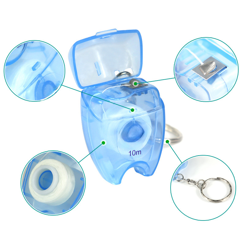 Portable Mint Dental Floss Keyring3