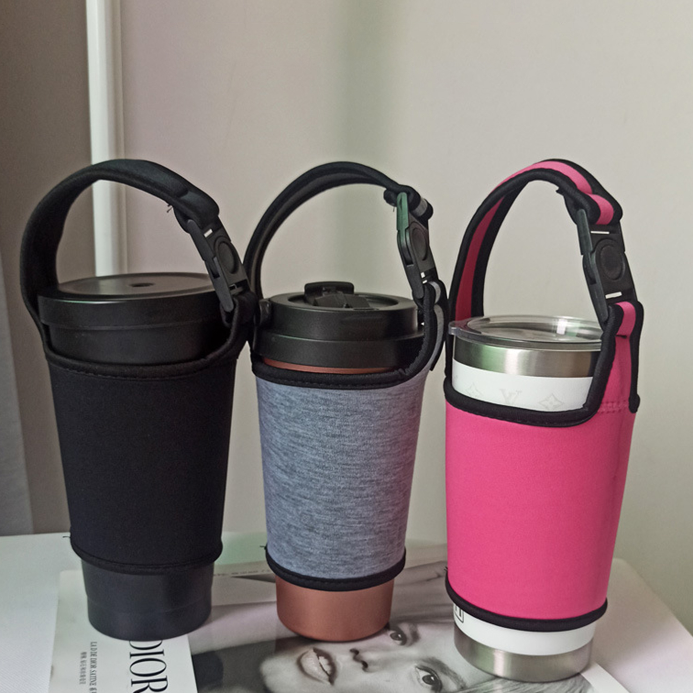 Neoprene Cup Sleeve Carrier3