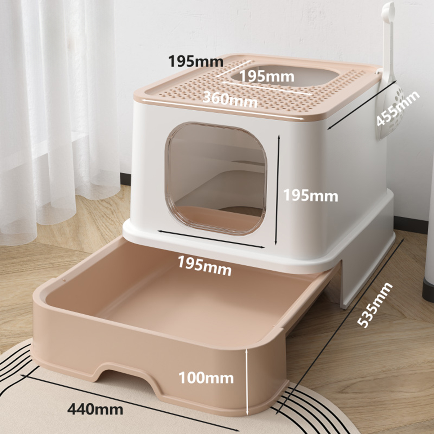 Top Entry Cat Litter Box3