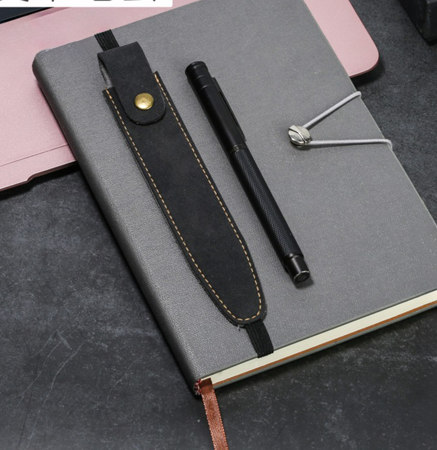 PVC Leather Pen Holder For Notebook4