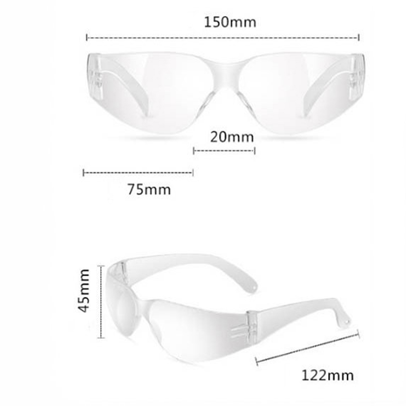 PC Plastic Anti-Fog Safety Glasses2