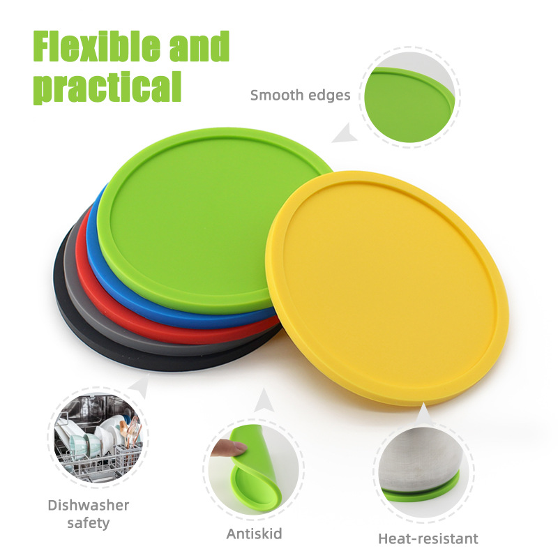 Round Silicone Coaster4