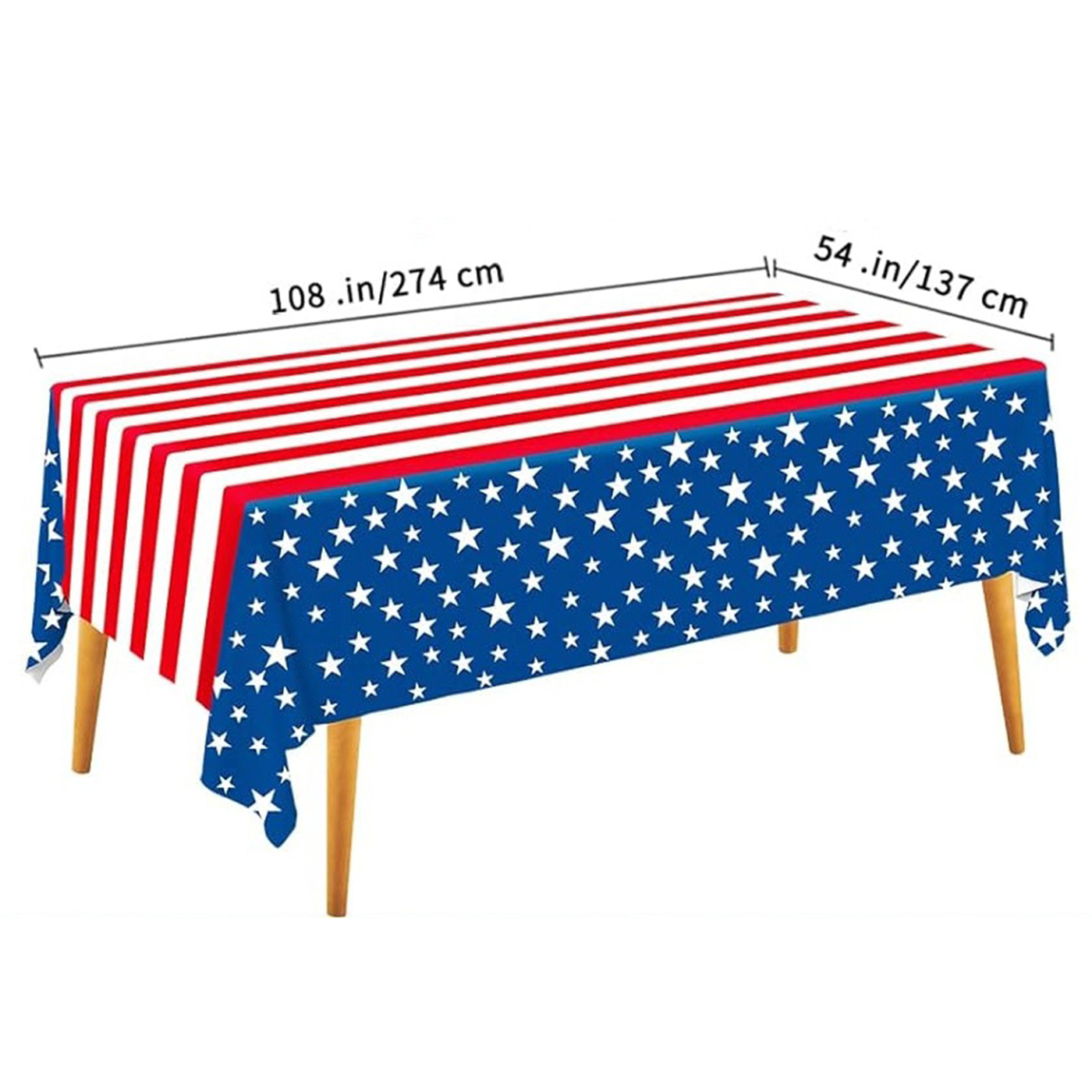 Plastic Patriotic Tablecloth1