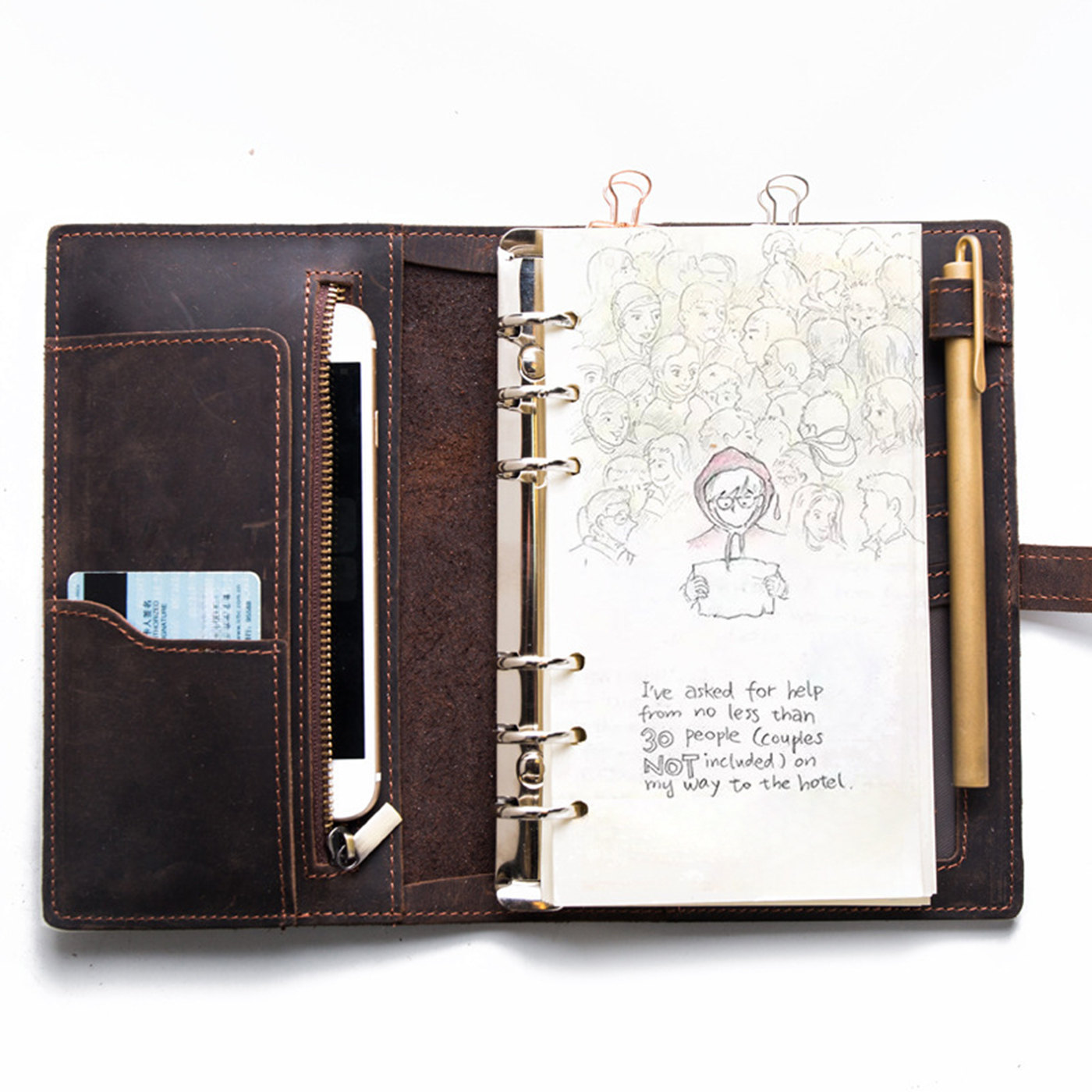 Multifunctional Vintage Spiral Travel Notebook2