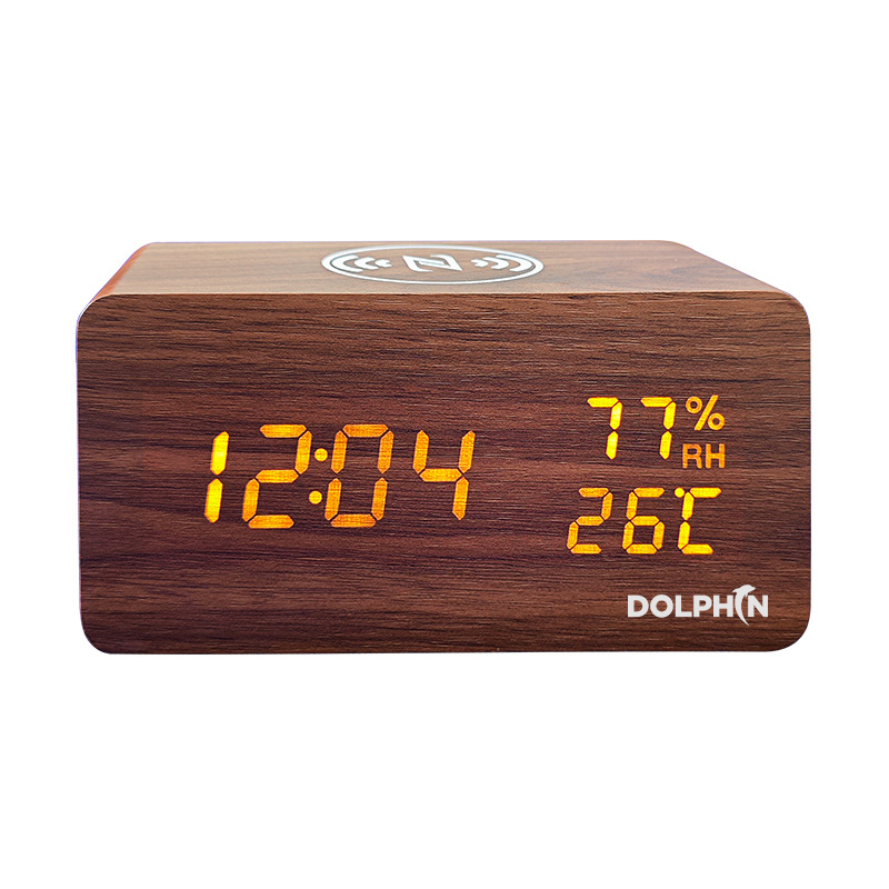 Wooden Digital Alarm Clock