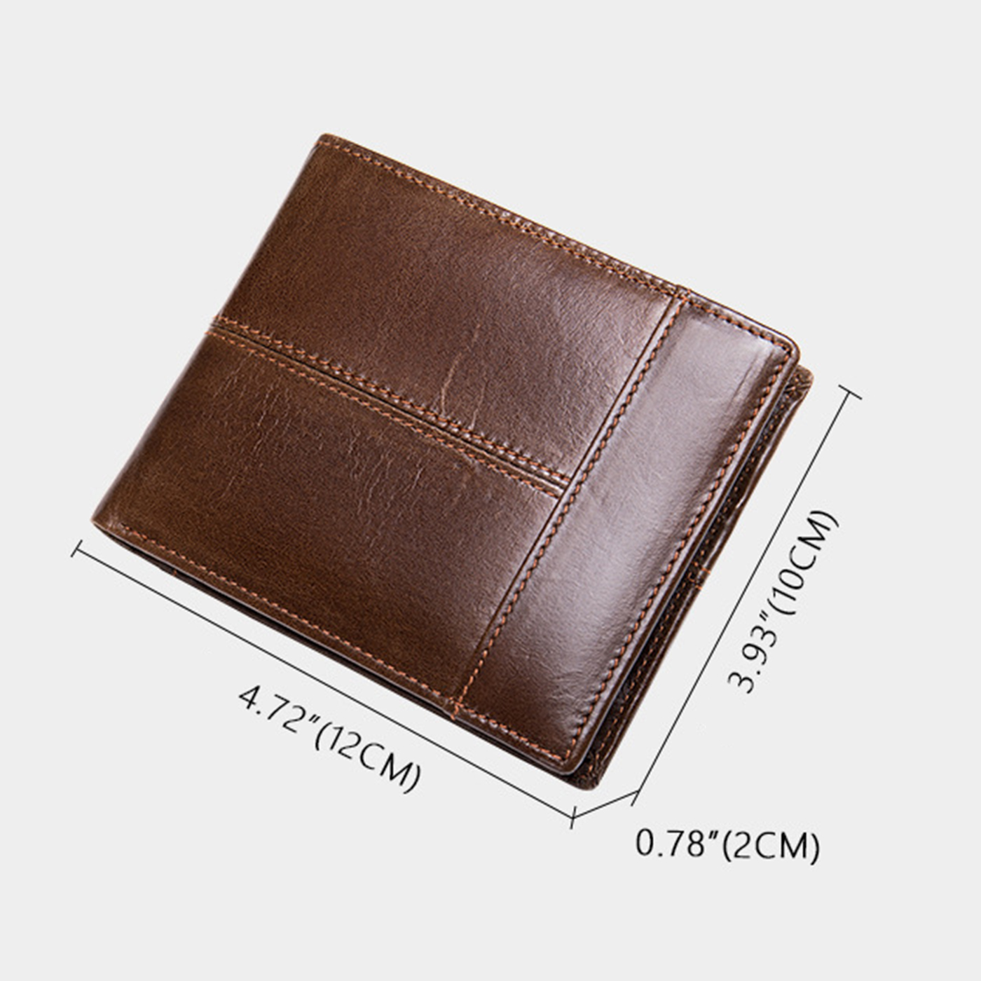 Genuine Leather Bifold Wallet2