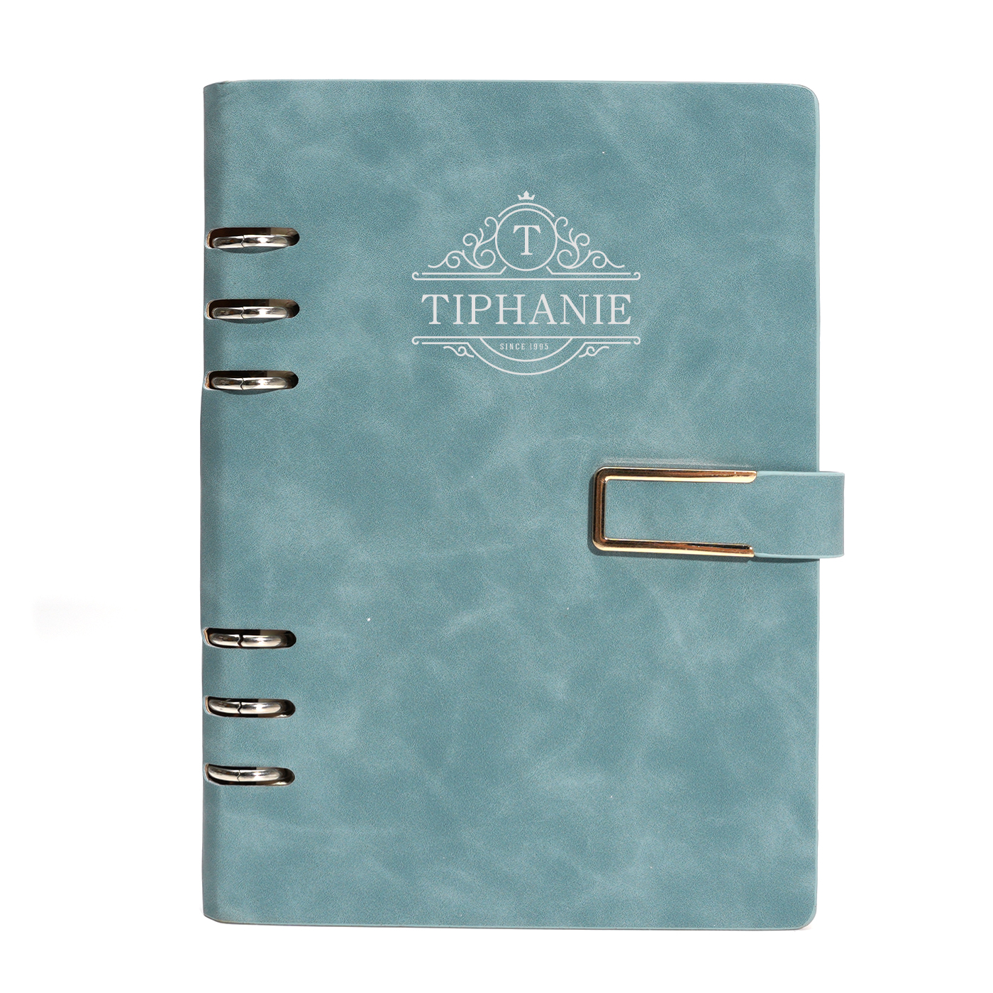 PU Leather Spiral Notebook With Buckle