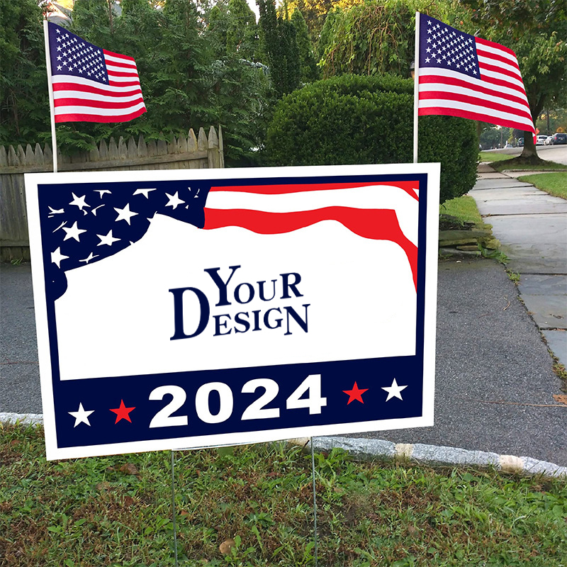 Custom Yard Sign With Metal Stake1