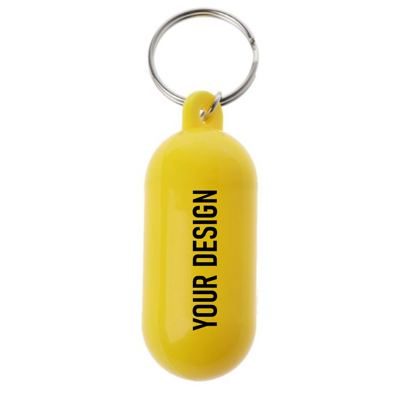 Pill-shape Beach Floating Keychain1