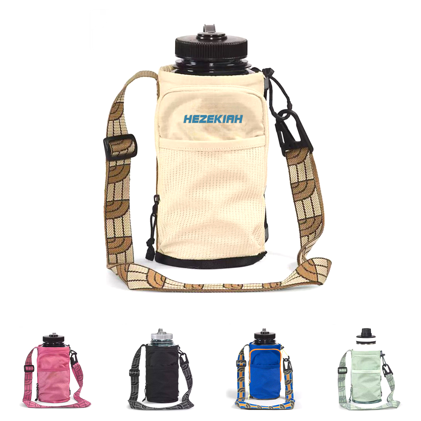 Water Bottle Carrier Bag With Phone Pocket