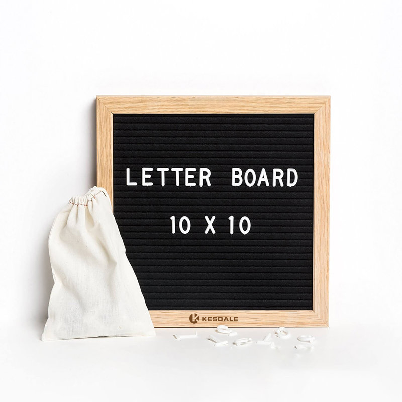 Custom Wooden Felt Letter Message Board