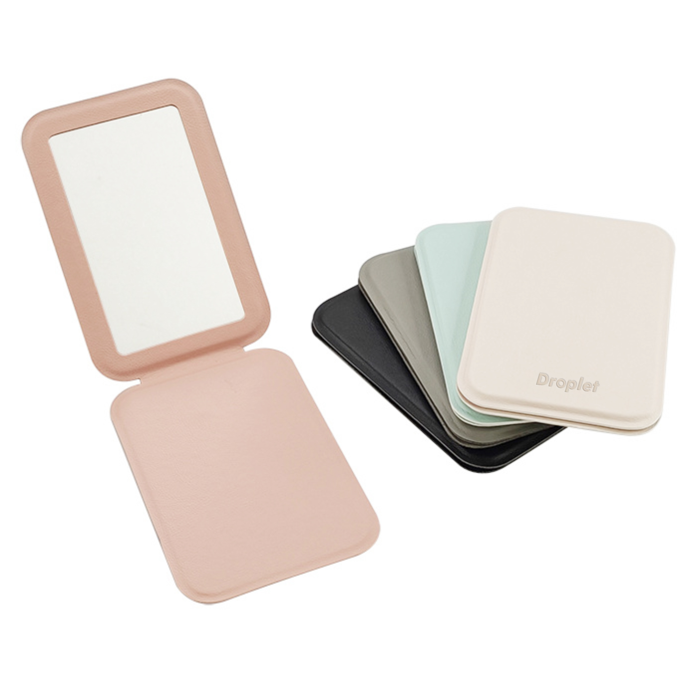 PU Folding Makeup Mirror