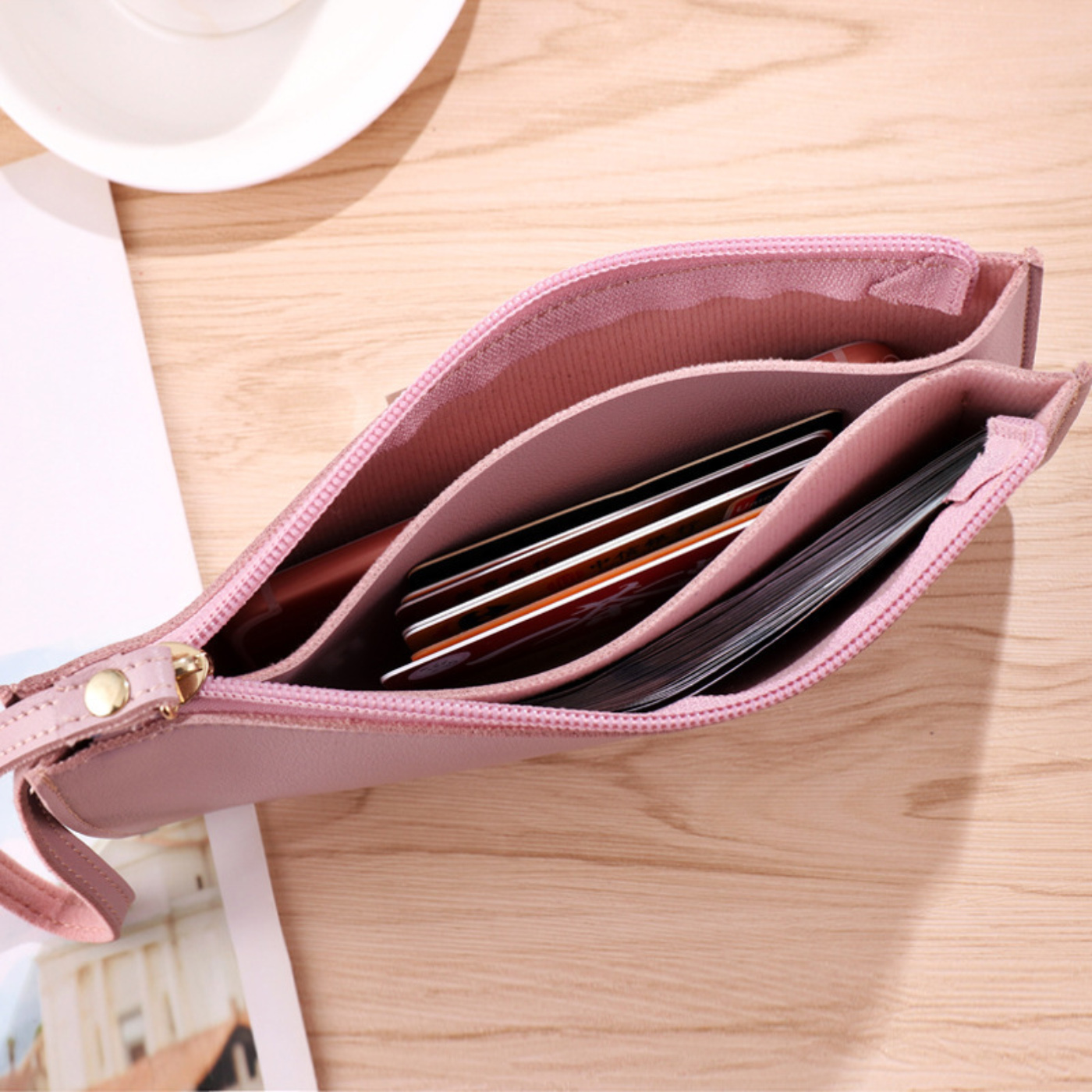 Soft PU Double Layer Long Wallet3