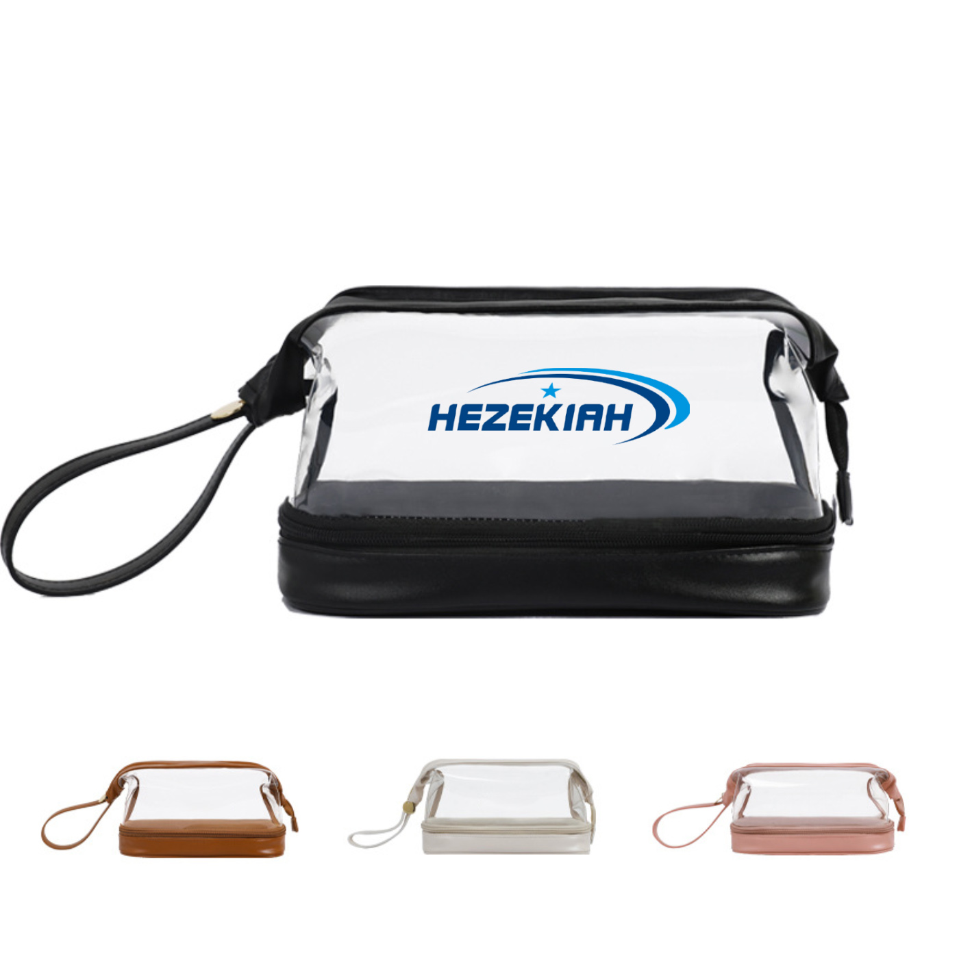 Double-layer Cosmetic Transparent Toiletry Bag