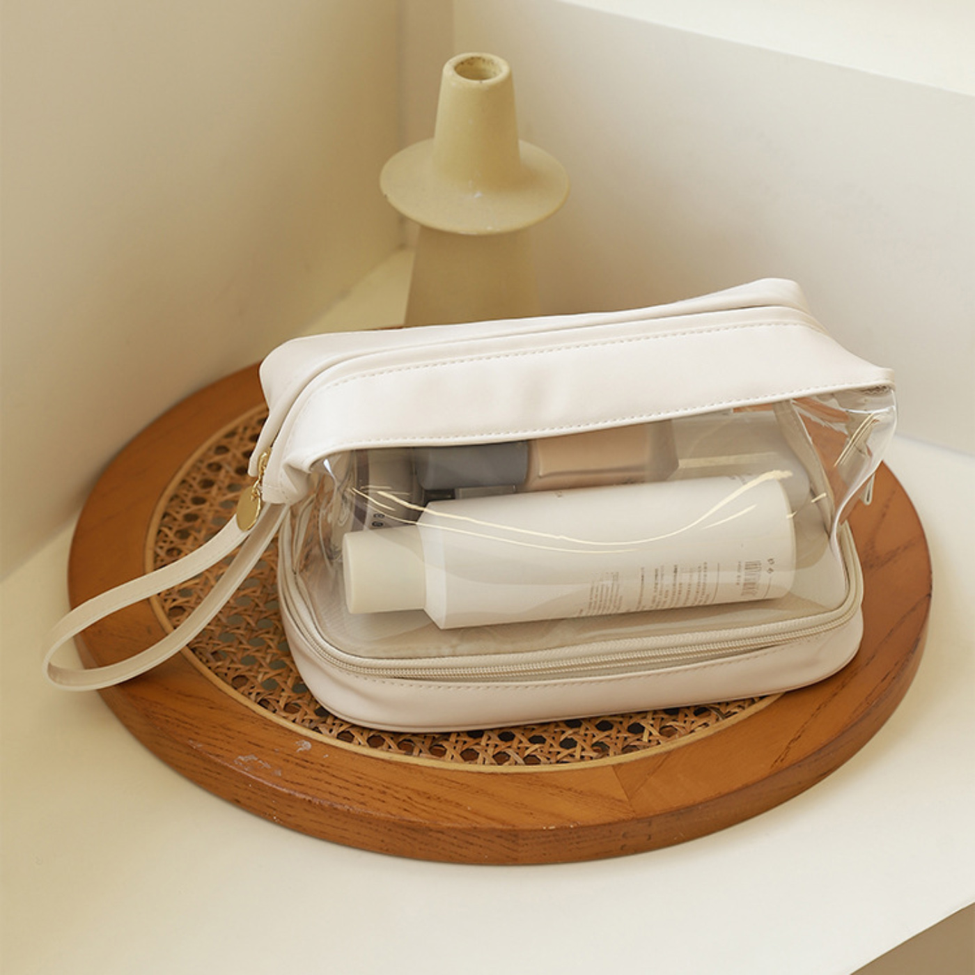 Double-layer Cosmetic Transparent Toiletry Bag3