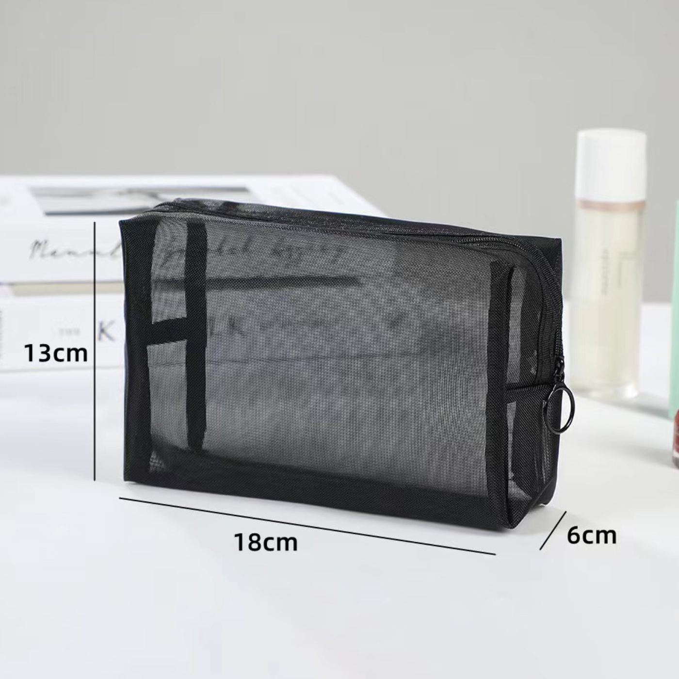 Portable Mesh Makeup Bag2